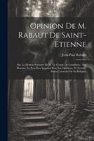 Opinion De M. Rabaut De Saint-Etienne