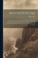 Anti-Scepticism