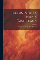 Origines De La Poesia Castellana