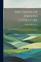 Specimens of English Literature