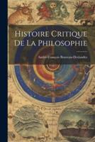 Histoire Critique De La Philosophie