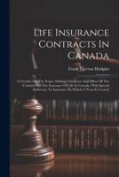 Life Insurance Contracts In Canada