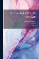 The Analysis Of Rhyme