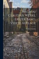 Mathias Claudius Werke, Erster Band, Vierte Auflage