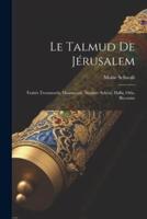 Le Talmud De Jérusalem