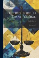 Le Porte-Fort En Droit Fédéral