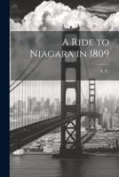 A Ride to Niagara in 1809