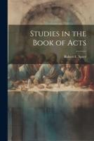 Studies in the Book of Acts