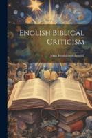 English Biblical Criticism