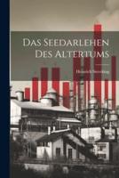 Das Seedarlehen Des Altertums