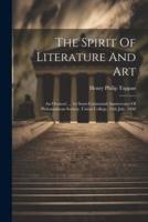 The Spirit Of Literature And Art