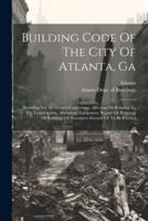 Building Code Of The City Of Atlanta, Ga