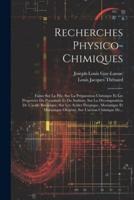 Recherches Physico-Chimiques