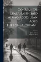 Co-'Rian De 'Leasanaibh Said Air-Son Sgoilean Agus Theaghlaichean ..