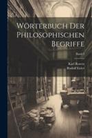Wörterbuch Der Philosophischen Begriffe; Band 3