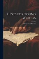 Hints for Young Writers