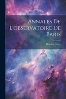 Annales De L'observatoire De Paris