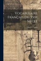 Vocabulaire Français Du Xvie Siècle