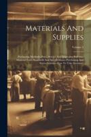 Materials And Supplies