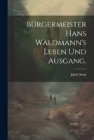 Bürgermeister Hans Waldmann's Leben Und Ausgang.