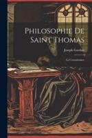 Philosophie De Saint Thomas