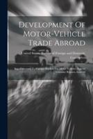 Development Of Motor-Vehicle Trade Abroad