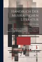 Handbuch Der Musikalischen Literatur
