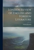 London Review of English and Foreign Literature