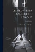 Le Meurtrier D'albertine Renouf