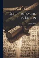 Schriftsprache in Berlin