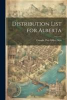 Distribution List for Alberta