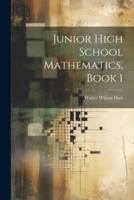 Junior High School Mathematics, Book 1