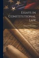 Essays in Constitutional Law