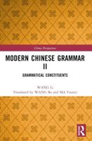 Modern Chinese Grammar II. Grammatical Constituents