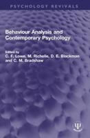 Behaviour Analysis and Contemporary Psychology