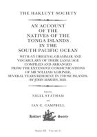 An Account of the Natives of the Tonga Islands in the South Pacific Ocean