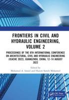 Frontiers in Civil and Hydraulic Engineering Volume 2