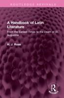 A Handbook of Latin Literature