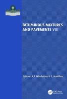 Bituminous Mixtures and Pavements. VIII