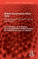 British Government Since 1918