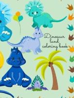 Dinosaur land coloring  book