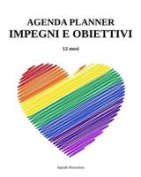 Agenda Planner Impegni e Obiettivi. 12 mesi