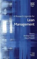 A Research Agenda for Lean Management