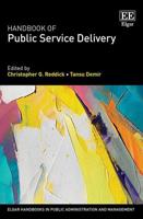 Handbook of Public Service Delivery