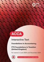 FIA Foundations in Taxation FTX FA2023. Interactive Text