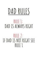 Dad Rules Notebook