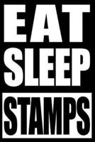 Eat Sleep Stamps Gift Notebook for Stamp Collectors
