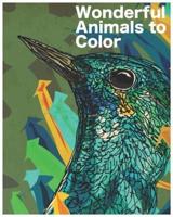 Wonderful Animals to Color