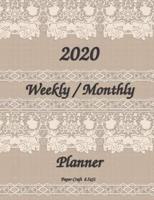 2020 Weekly / Monthly Planner 8.5X11