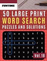 50 Large Print Word Search Puzzles and Solutions